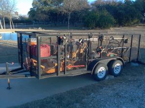 Curb side view of trailer